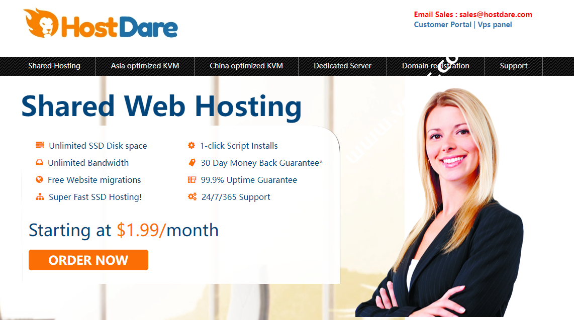 HostDare：美国CN2 GIA VPS 8折优惠，CN2 GIA/CU/CMl线路，可选Windows，年付$28.79起缩略图