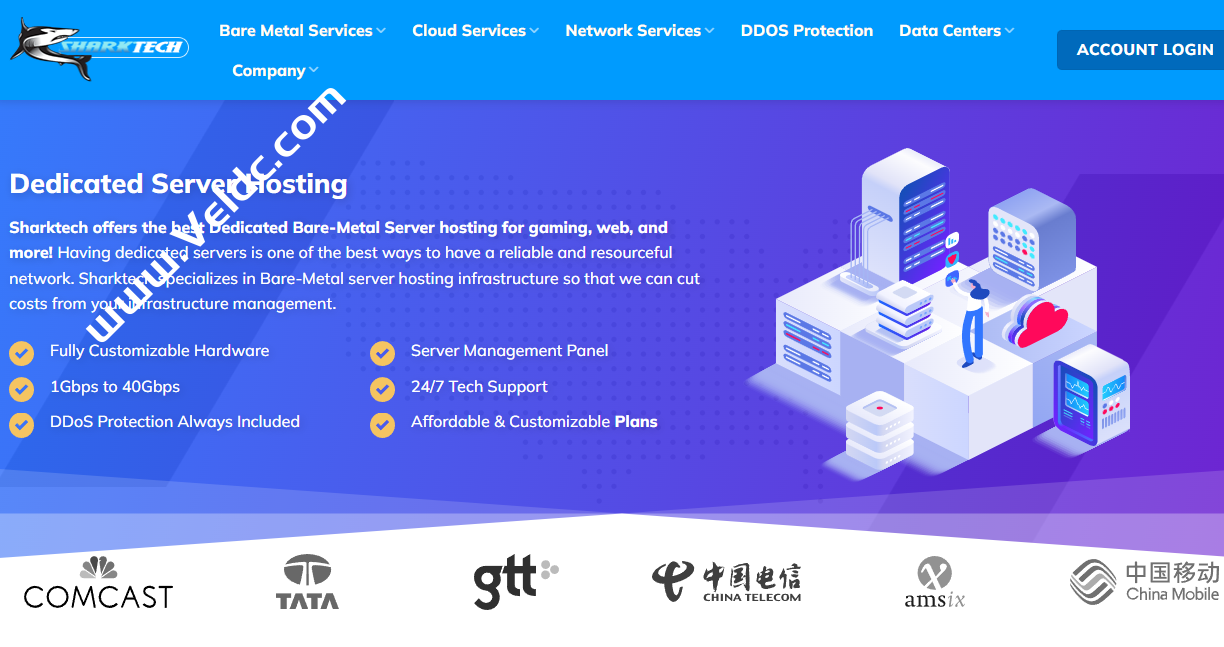 Sharktech：美国/荷兰高防服务器促销，1Gbps不限流量月付$79起，10Gbps大带宽服务器月付$379起缩略图